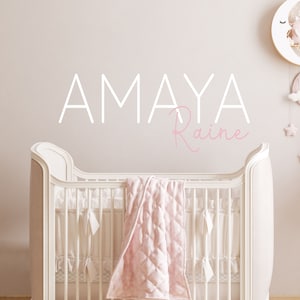 Personalized Wall Decal Girl Name Wall Decal Nursery Wall Decal Personalized Name Decal Vinyl Wall Decal Girls Name Decal Modern Nursery