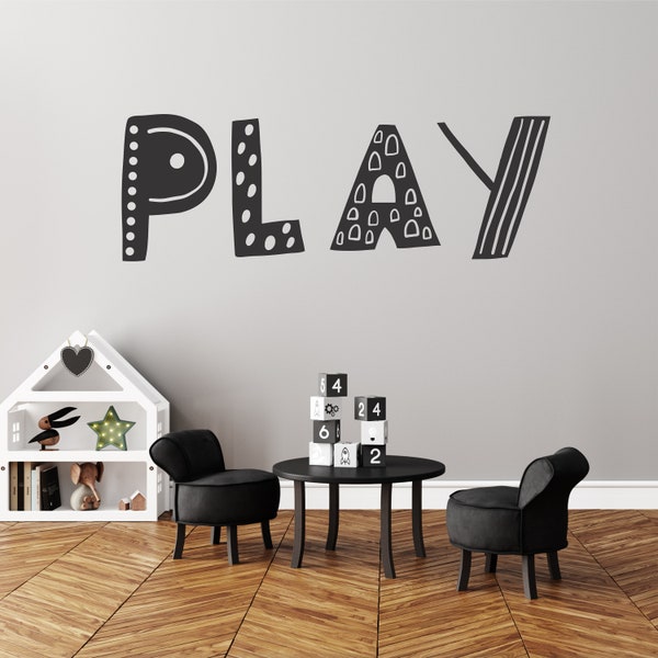 Playroom Wall Decals Etsy