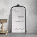 Personalized Selfie Mirror for Wedding - You Look Stunning Wedding Decal - Hello Friends Mirror Decal Sticker - Customizable Wedding Signs