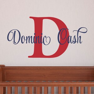 Boys Name Wall Decal Boy Name Wall Decal Wall Decor Boys Name Decal Name Wall Decal Name Decal Nursery Name Decal Personalized Monogram