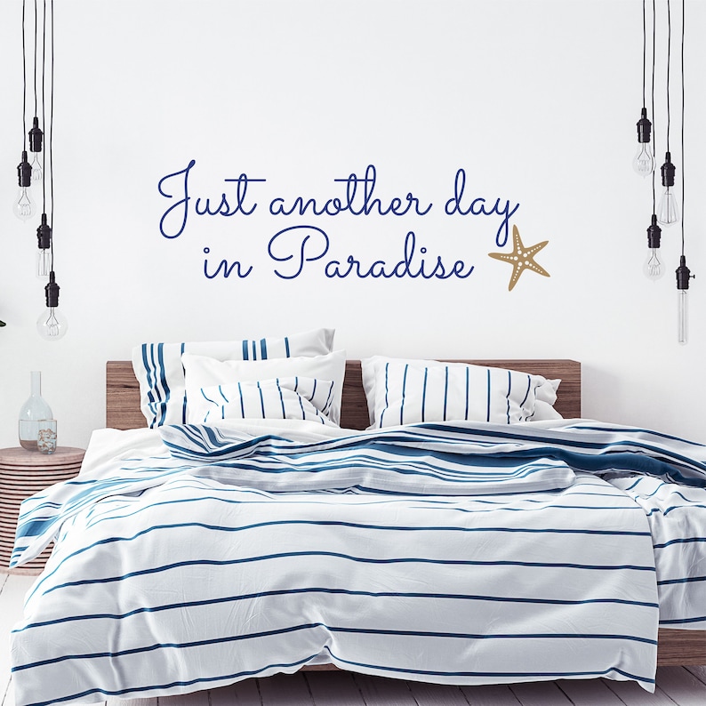 Just another day in Paradise Wall Decal Sticker  Beach Wall image 0