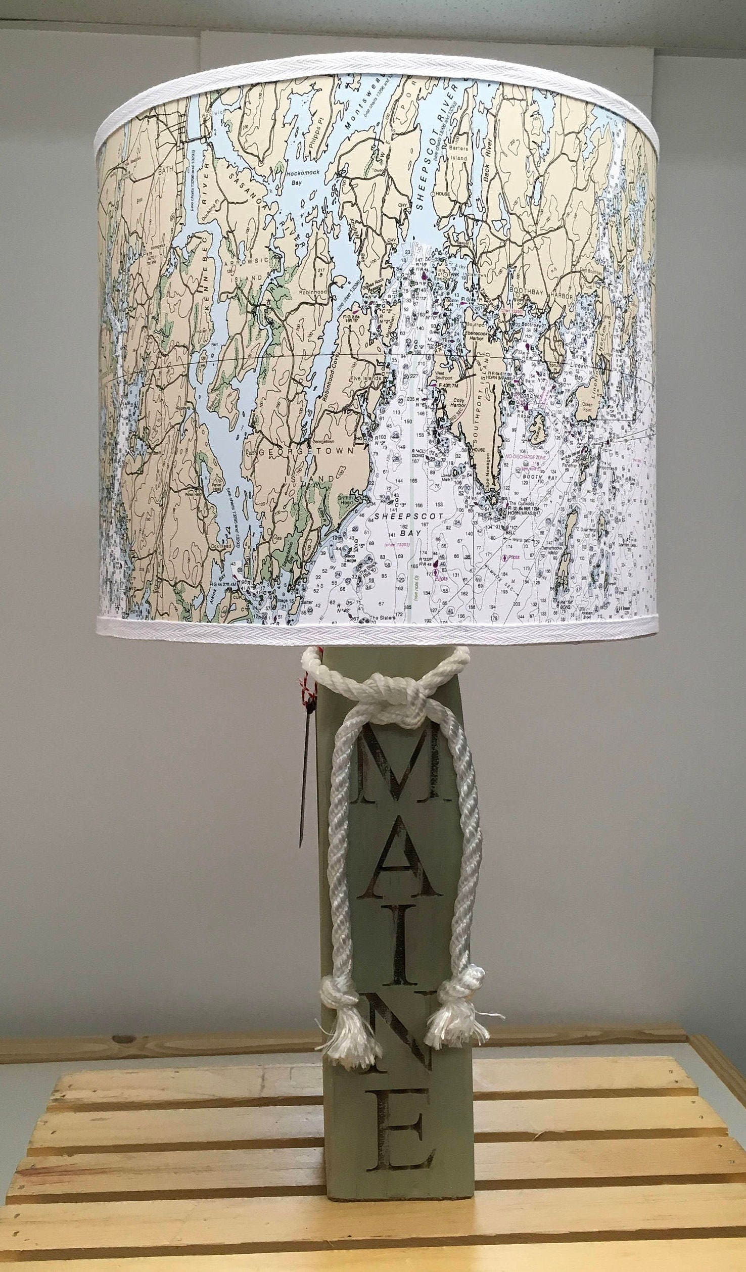 Nautical Chart Lamp Shades