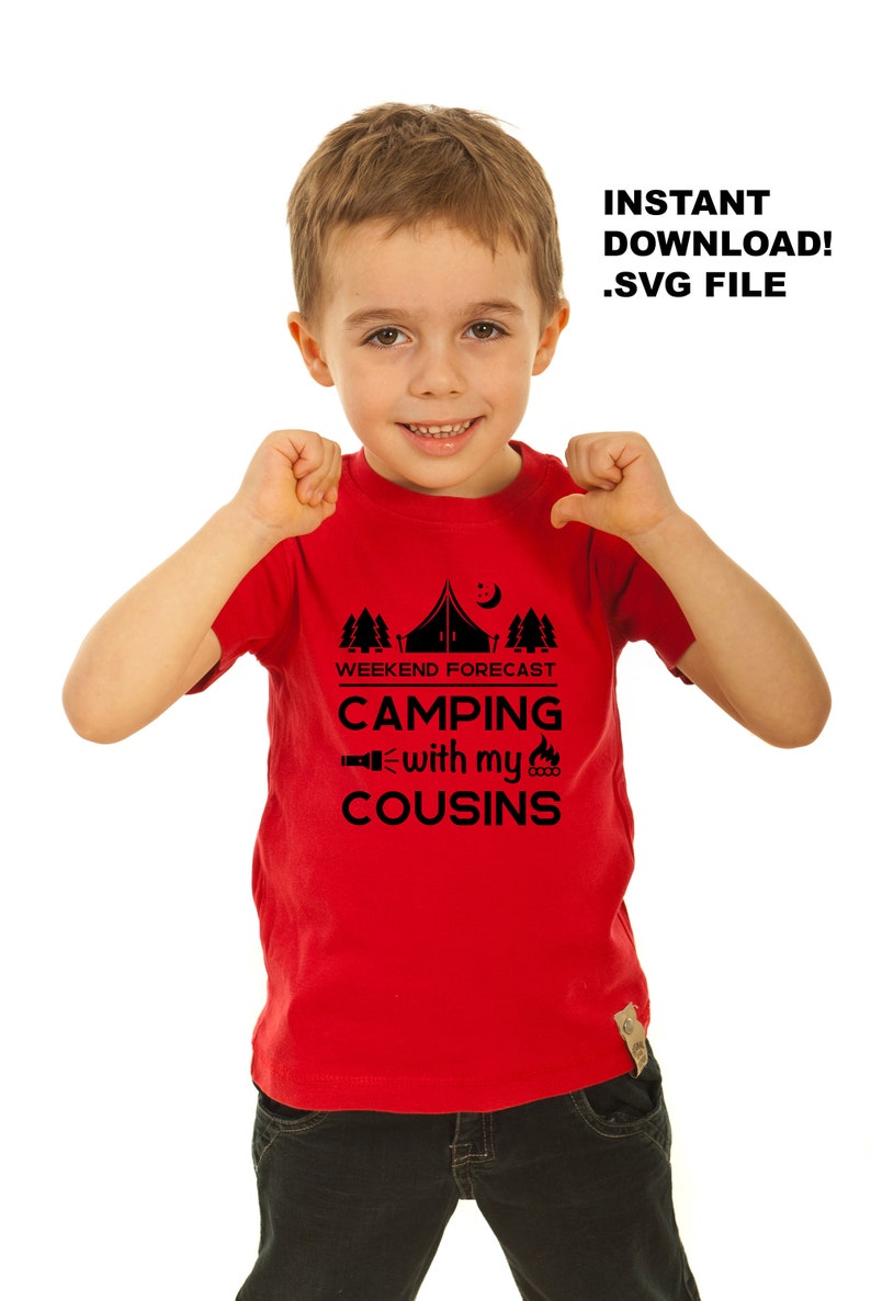 Download Weekend Forecast Camping with my Cousins SVG-DXF Instant ...