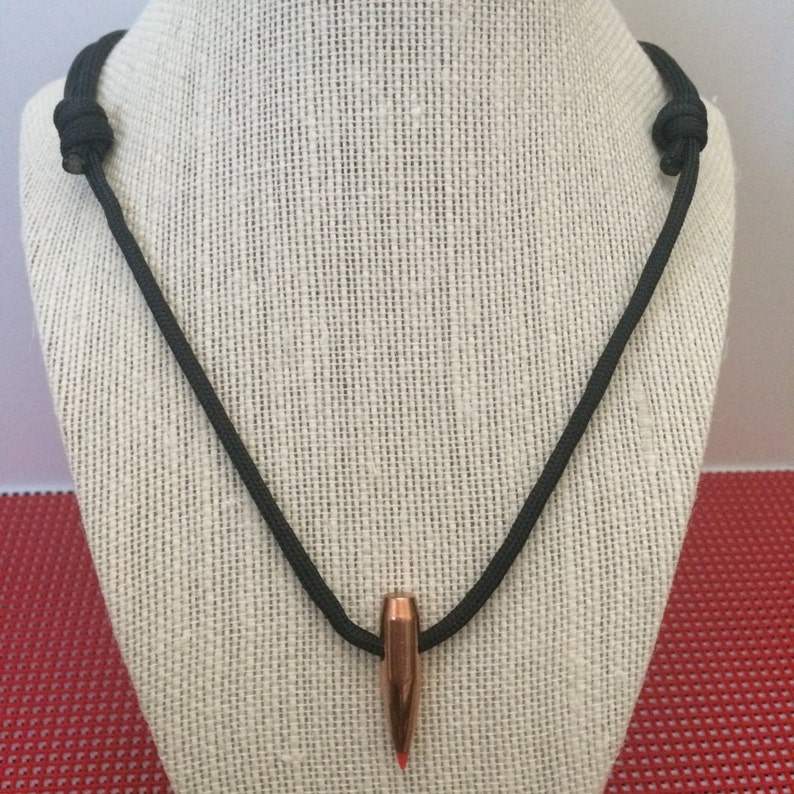 Adjustable .308 Hornady AMAX 168 Grain Paracord Necklace Etsy