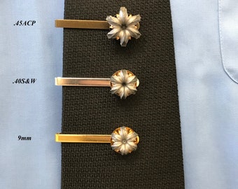 Bullet Tie Clip - Your Choice - A 9mm, .40S&W or .45ACP Federal HST - Hand Picked - Beautifully Expanded - Very Unique