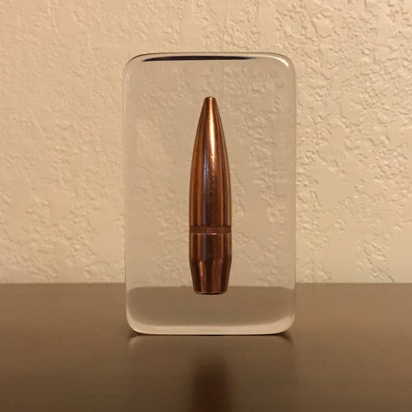 50BMG Bullet Paperweight - 647 Grain FMJ Round - One Of A Kind - Great Gift For Husband Or Any Gun Enthusiast!