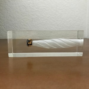 1/3 Scale FBI Clear Ballistics Gel Block - Bullet Of Your Choice - Crystal Clear - Bubble Free - UV Resistant