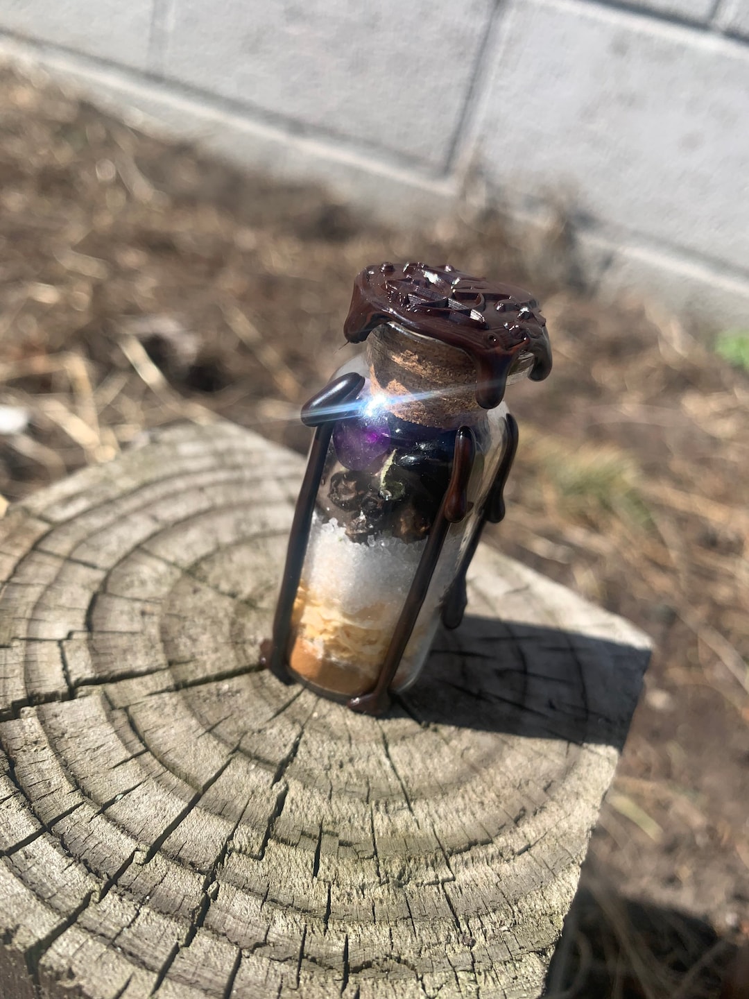 Protection Spell Jars Handmade Michigan Made Crystals Etsy