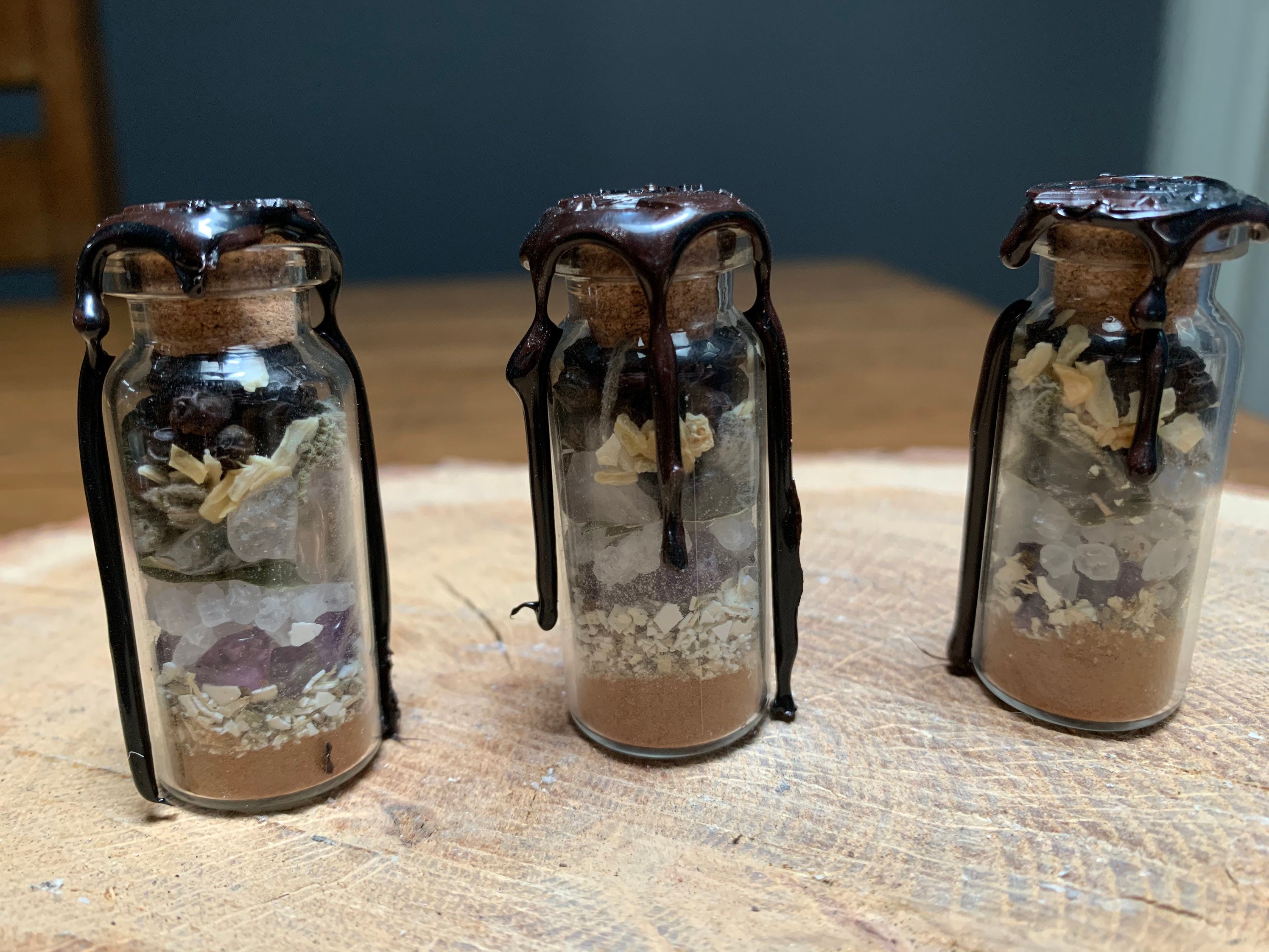 Protection Spell Jars Handmade Michigan Made Crystals Etsy