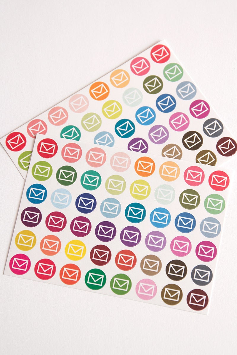 Envelope stickers mail stickers planner stickers post Etsy