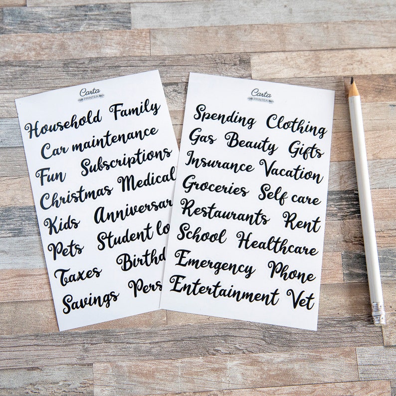 Cash Envelope Labels Hassle Free Savings How To Spend Less Money 