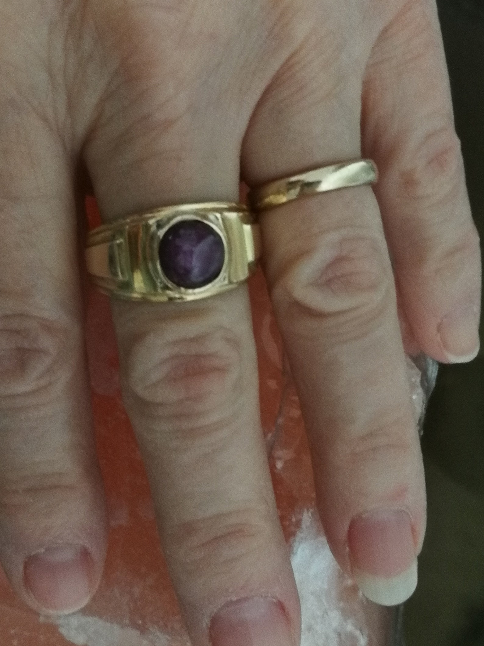 14K Vintage Pink Star Sapphire Ring | Etsy