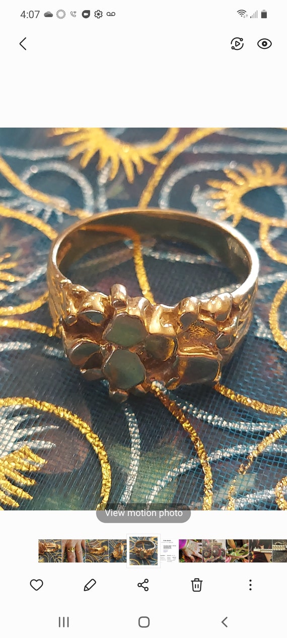 14K Nugget Ring - image 1