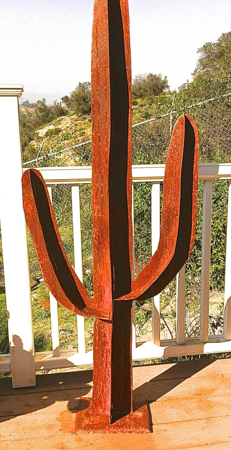 Saguaro Metal Cactus Cactus Sculpture,metal yard art,metal cactus