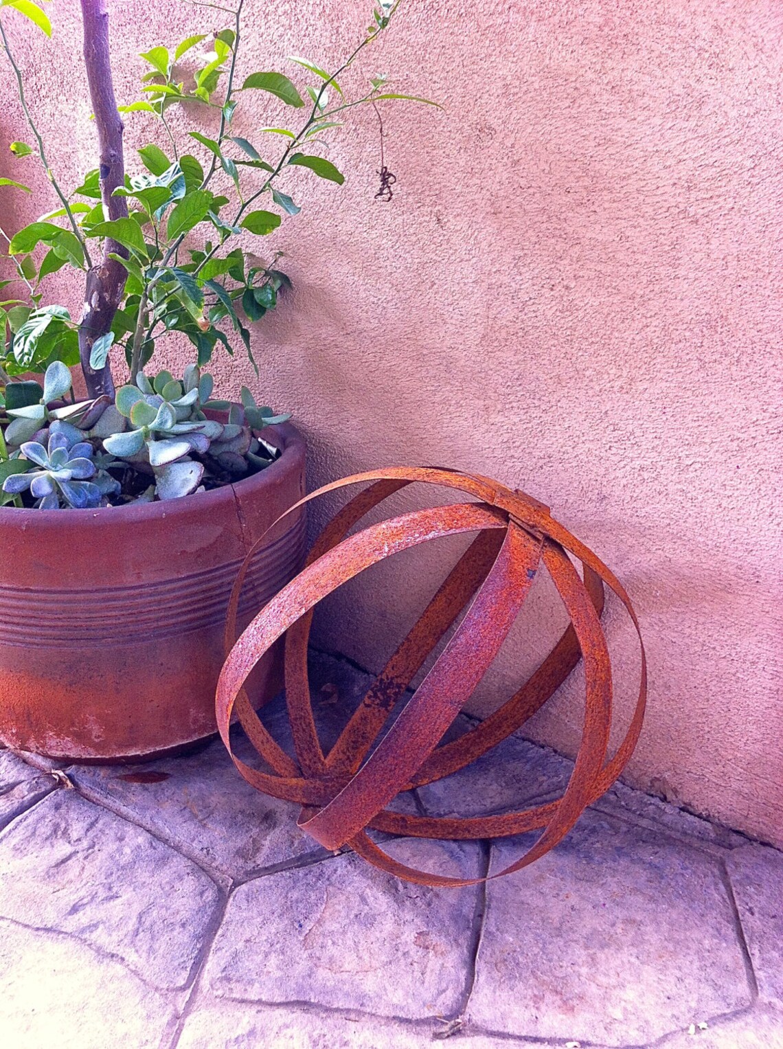 Metal SphereSphereMetal Yard ArtGarden SphereMetal Cactus Etsy