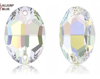 Transmission /'V/' 10x7mm Swarovski 3210 Flat-back Sew-on Garment 24 PCS