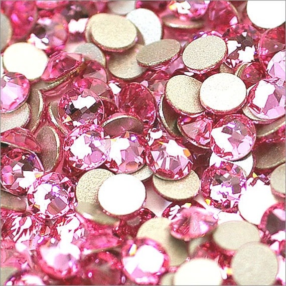 Light Rose Flatback Swarovski Rhinestones - Flatback - Rhinestone