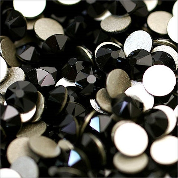 AUTHENTIC Swarovski Crystals Jet Black for NAILS, Crafts, Phone, Shoes  Glasses