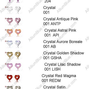 Swarovski 6262 Miss U Heart Crystal Pendant image 2