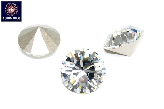 Swarovski XILION Round Chaton Crystal Rhinestone Pointed