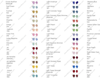 Swarovski 1088 - XIRIUS Chaton Crystal Round Stone With Foiling SS20 to 50mm