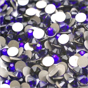 Cobalt (369) Swarovski 2058 Xilion/ New 2088 Xirius Crystal Flatback No-Hotfix Rhinestones (ss5-ss34) Nail Art