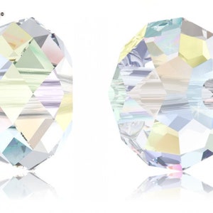 Swarovski 5041 - Rondelle (Large Hole) Crystal Bead