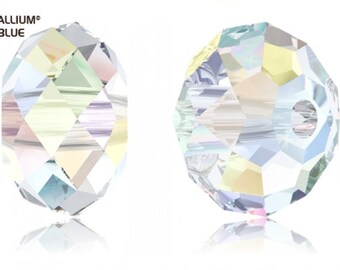 Swarovski 5041 - Rondelle (Large Hole) Crystal Bead
