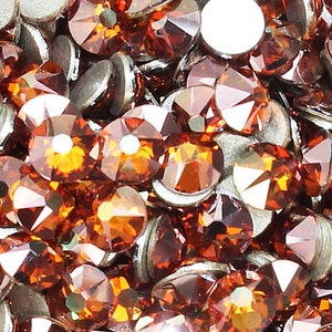 Crystal Copper (001COP) Swarovski 2058 Xilion/ New 2088 Xirius Crystal Flatback No-Hotfix Rhinestones (ss5-ss34) Nail Art