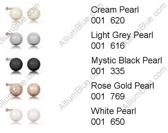 Swarovski 5809 - Round (No Hole) Crystal Pearls
