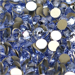 Provence Lavender (283) Swarovski 2058 Xilion/ New 2088 Xirius Crystal Flatback No-Hotfix Round Rhinestones (ss5-ss30) Nail Art