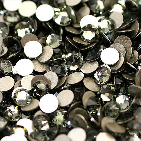 AUTHENTIC Swarovski Crystals Jet Black for NAILS, Crafts, Phone