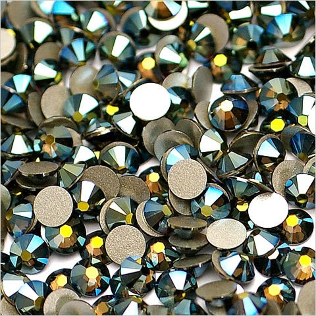 Swarovski Art.# 2028/HOTFIX Flatbacks, Black Diamond Iron-on Rhineston -  Crystals and Beads for Friends