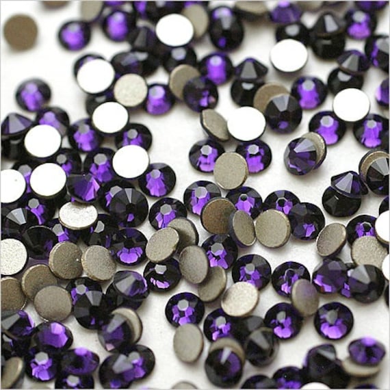#限定 スワロフスキー#4228 6x3mm Col.Purple Velvet Purple Velvet (277) Swarovski 2058 Xilion/ New 2088 Xirius