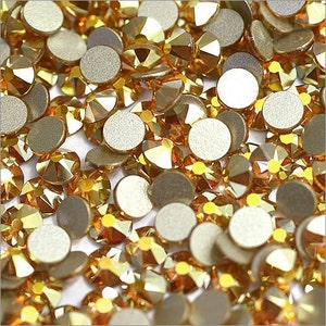 Crystal Metallic Sunshine (001METSH) Swarovski 2058 Xilion/ New 2088 Xirius Crystal Flatback No-Hotfix Rhinestones (ss5-ss34) Nail Art