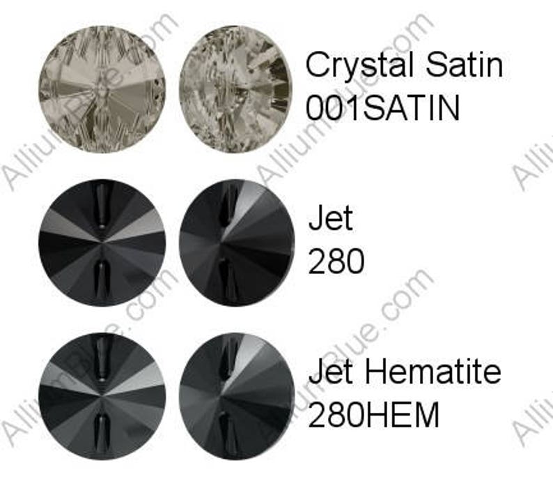 Swarovski 3015 Round Crystal Button image 8