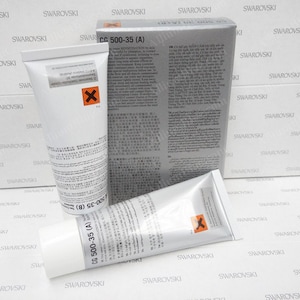Colle époxy bicomposant Swarovski A+B (CG 500-35) 2x25g / 2x50g pour cristaux : pierres rondes, plates, pierres fantaisie, etc.