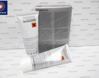 Swarovski Two Component Epoxy Resin Glue A+B Adhesive (CG 500-35) 2x25g / 2x50g For Crystals: Round Stone, Flatback, Fancy Stones..etc.