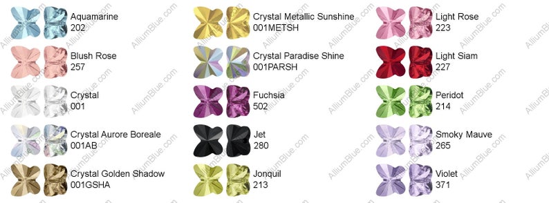 Swarovski 5754 Butterfly Crystal Bead image 8