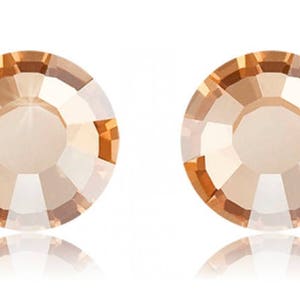 Preciosa 438 11 612 - MC Chaton Rose VIVA12 Crystal Flat Back Hot-Fix Stones