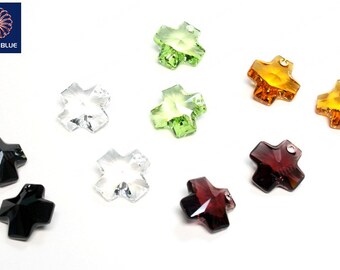 SWAROVSKI Genuine Crystal Equal Cross Pendant (6866) 20mm - Mix Colors