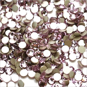Light Amethyst (212) Swarovski 2058 Xilion/ New 2088 Xirius Crystal Flatback No-Hotfix Rhinestones (ss5-ss34) Nail Art