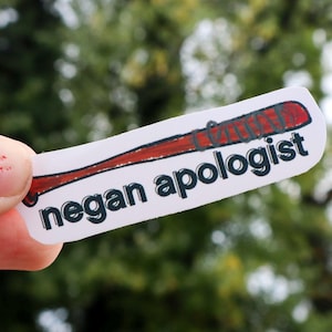 negan apologist matte sticker