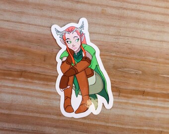 the druid glossy sticker