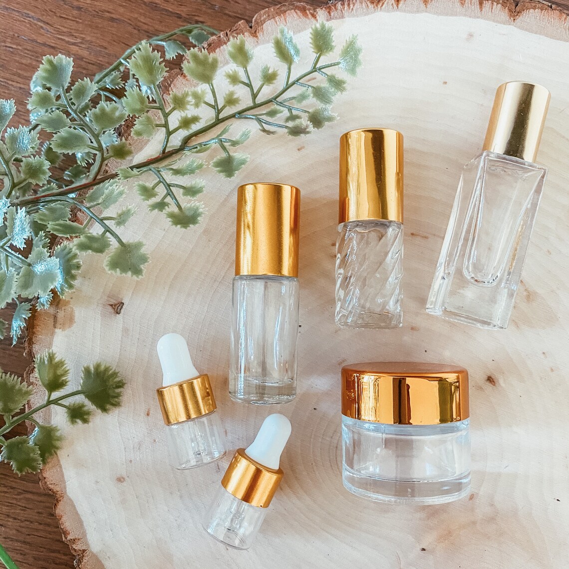 Mini Sample Glass Roller Bottle & Dropper Set - Etsy