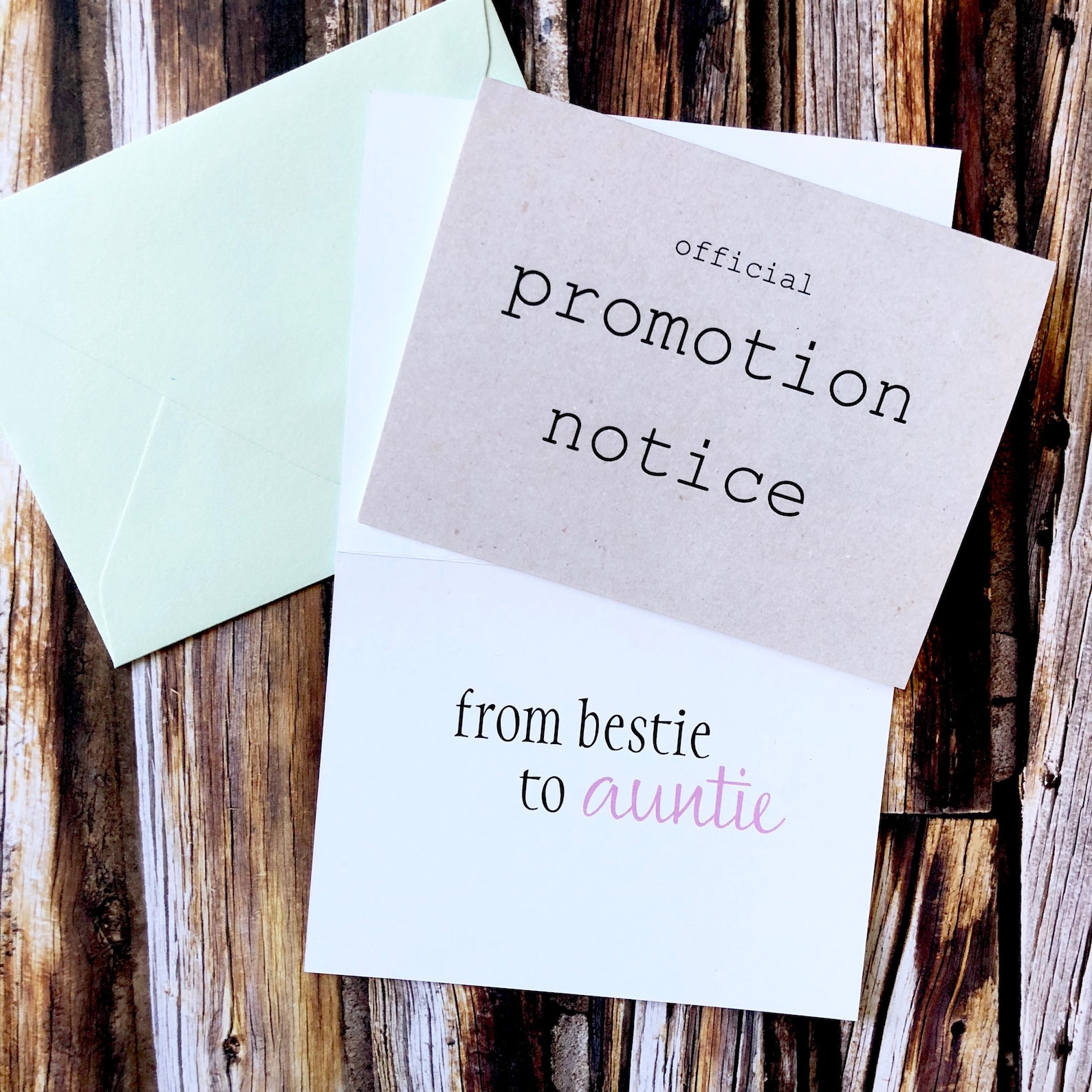 Pregnancy Announcement Card Baby Announcement Parents Best Etsy