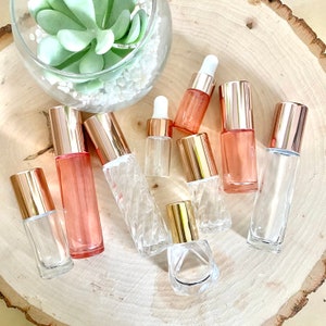 Chic Oiler 5ml of 10ml Glas Etherische Olie Roller Ball Bottle Set met Droppers