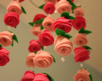 Felt Flower Crib Mobiles Nursery Decor Par Stoptosmelltheflower Felt Flower Crib Mobiles Nursery Decor Par Stoptosmelltheflower