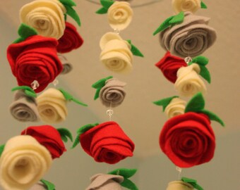 Felt Flower Crib Mobiles Nursery Decor Par Stoptosmelltheflower Felt Flower Crib Mobiles Nursery Decor Par Stoptosmelltheflower