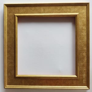 Goldfarbener Holzrahmen für 12 x 12 Zoll Leinwand (300mmx300mm) | Ölgemälde Rahmen